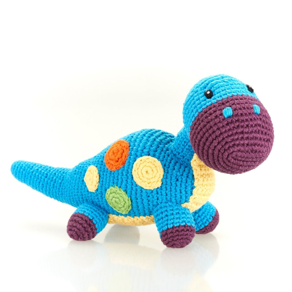 Pebblechild Singapore Dinosaur Rattle Dippi Blue