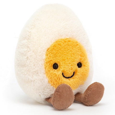 Deer Industries Jellycat Amuseable Boiled egg. This plush egg makes you smile, best gift for all egg-lovers, baby, toddler, child or adult. 