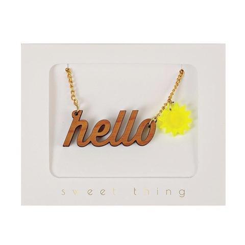 Deer Industries Meri Meri Kids jewellery Hello Sunshine Necklace for kids. Perfect gift for girls.