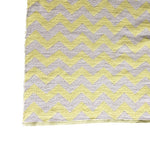 Deer Industries Deer Cotton Rug chevron soft yellow. Decorate your nursery, kids bedroom or playroom with this stylish foor covering. 