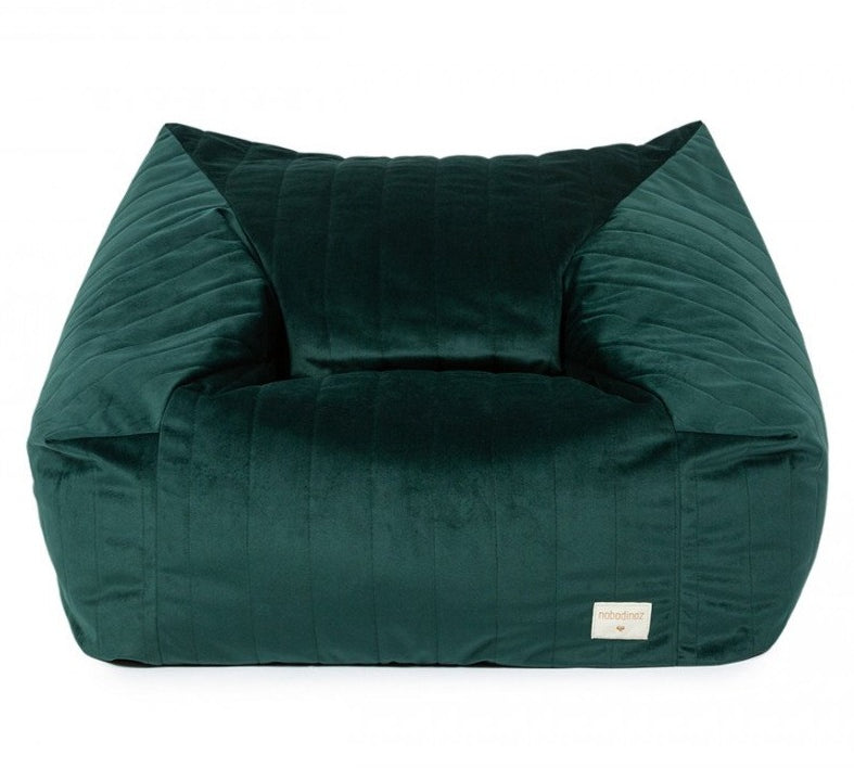 Deer Industries Kids Furniture Singapore, Nobodinoz Singapore, Nobodinoz Beanbag Chelsea Jungle Green with machine-washable removable covers