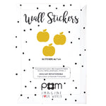 Deer Industries Pom Wall Stickers Apple Mustard Yellow, Decorative Wall Decals, Kids Room Decor Accessories