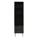Deer Industries Kids Furniture Store Singapore, Bopita Singapore, Bookcase for Kids, Bookcase for teens room, bookcase floris black/natural, open bookcase with drawers