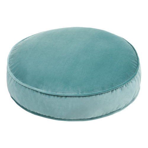 Pouf Velvet Small Sea Green Shop Cushions & Poufs Singapore