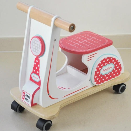 Deer Industries, Wooden Toy Jamm Scoot Heart, Ride On Toy for Toddlers, Toy for Girls, Scooter for girls