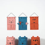 Deer Industries Kids Home Decor, Kids Toy Storage Basket Blue Animal Print from Jollein
