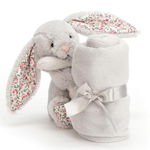 Jellycat bashful outlet grey bunny soother