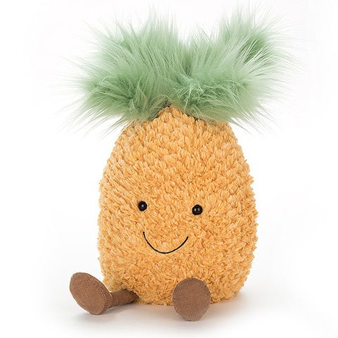 Deer Industries Jellycat Amuseable Pineapple. Soft toy pineapple, fun toy for kids. Fluffy fruit makes great nursery or kids room decor. Buy Jellycat at Deer Industries. 