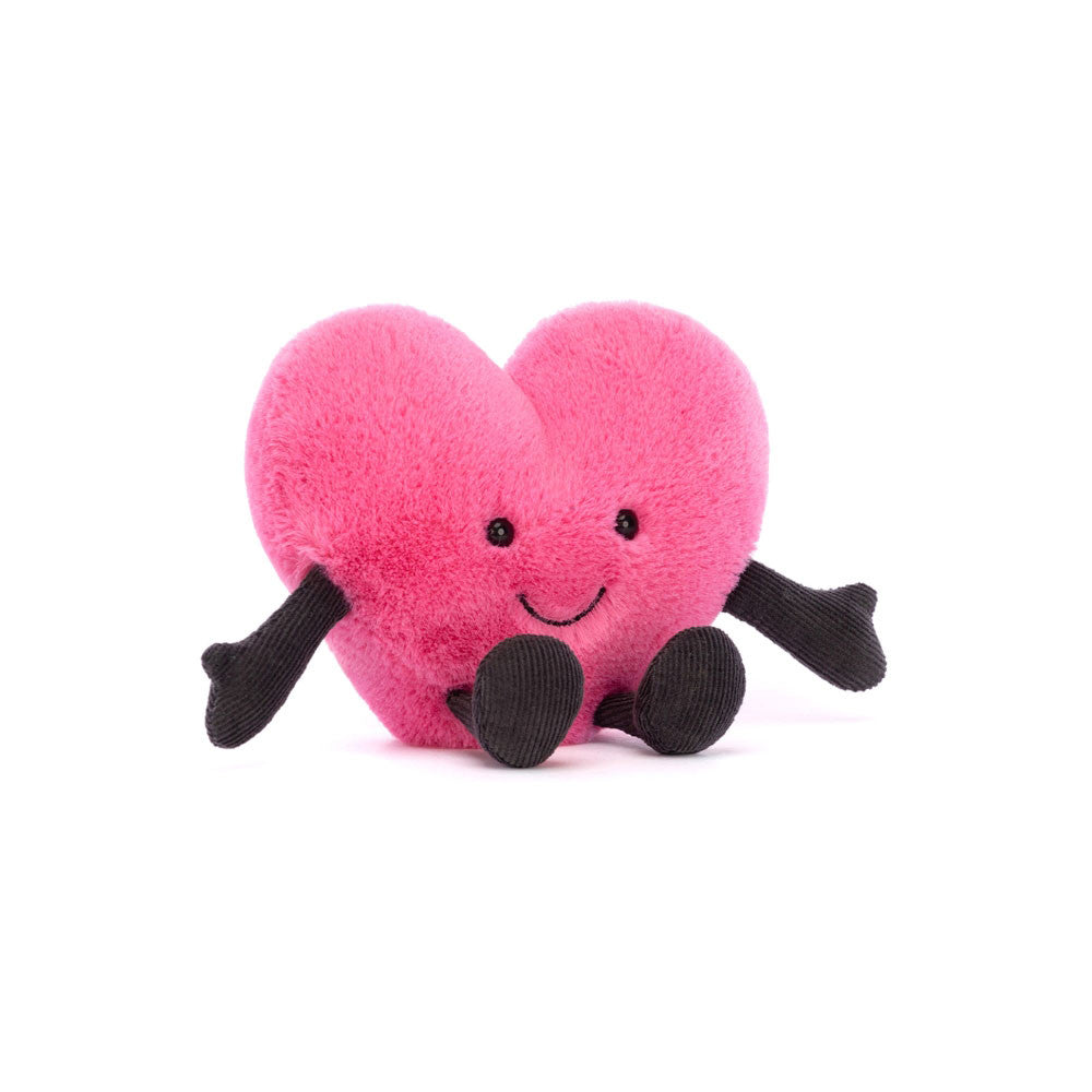 Jellycat Soft Toy Amuseable Pink Heart (With Hands)