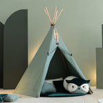 Green kids tipi tent from Nobodinoz, kids tipi tent, children tipi tent, available in Singapore