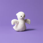 White plush ghost toy with a smiling face, jellycat halloween, jellycat singapore