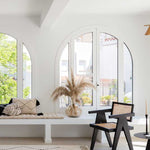 A beige and black geometric patterned washable rug with tassels on the border, kids rugs singapore