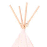 Children's play tent in pink with a geometric pattern, girls room kids decor, available in Singapore