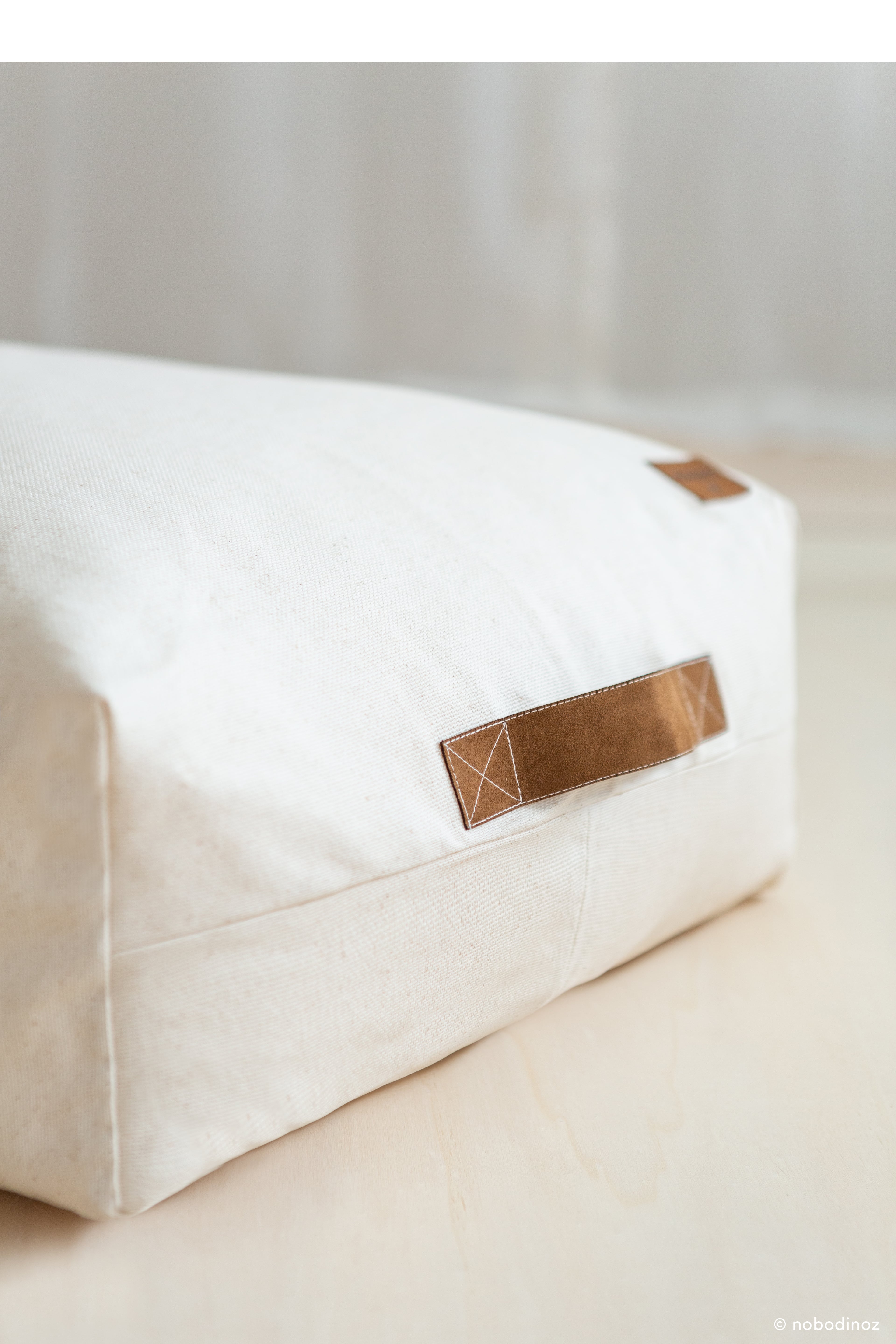 White bean bag, natural bean bag, kids bean bag and poufs Singapore