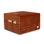 A Nobodinoz Eco-Velvet Sleepover Mattress Bean Bag in wild brown colour, kids bean bag and poufs Singapore