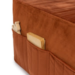 A Nobodinoz Eco-Velvet Sleepover Mattress Bean Bag in wild brown colour, kids bean bag and poufs Singapore