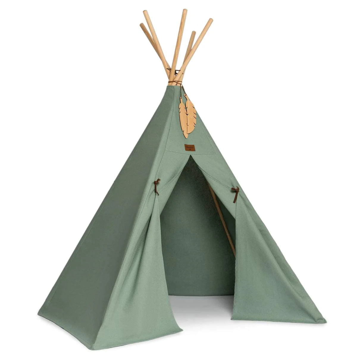 Green kids tipi tent from Nobodinoz, kids tipi tent, children tipi tent, available in Singapore