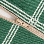 A green white windowpane patterned Nobodinoz Vibes armchair bean bag, kids bean bag and poufs Singapore