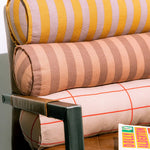 Pink Mauve throw cushion, stripes throw pillows, eclectic bolster, home decor cushions, available in Singapore