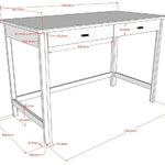 Oak study desk, available in singapore