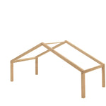 single house bed made from oak with a removable roof and railing on three sides, designed for children's rooms, available in Singapore. House Bed Canopy, kids house bed singapore, kids bed singapore