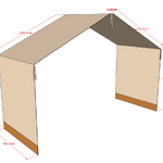 Canopy bed, curtain for vipack forrest house bed, available in Singapore, kids beds singapore