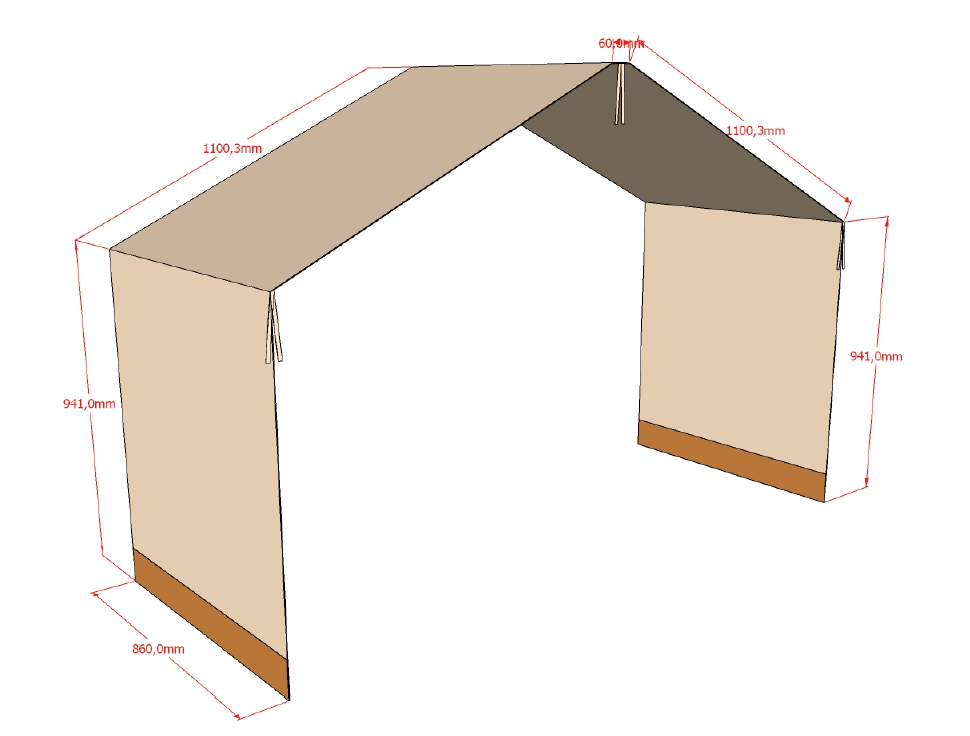 Canopy bed, curtain for vipack forrest house bed, available in Singapore, kids beds singapore