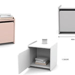 A pink Vipack Kiddy Bedside Table, available in Singapore