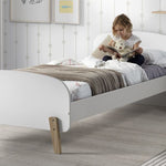 White and wood kids beds, available in Singapore, kids bed singapore