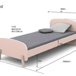 White and wood kids beds, available in Singapore, kids bed singapore