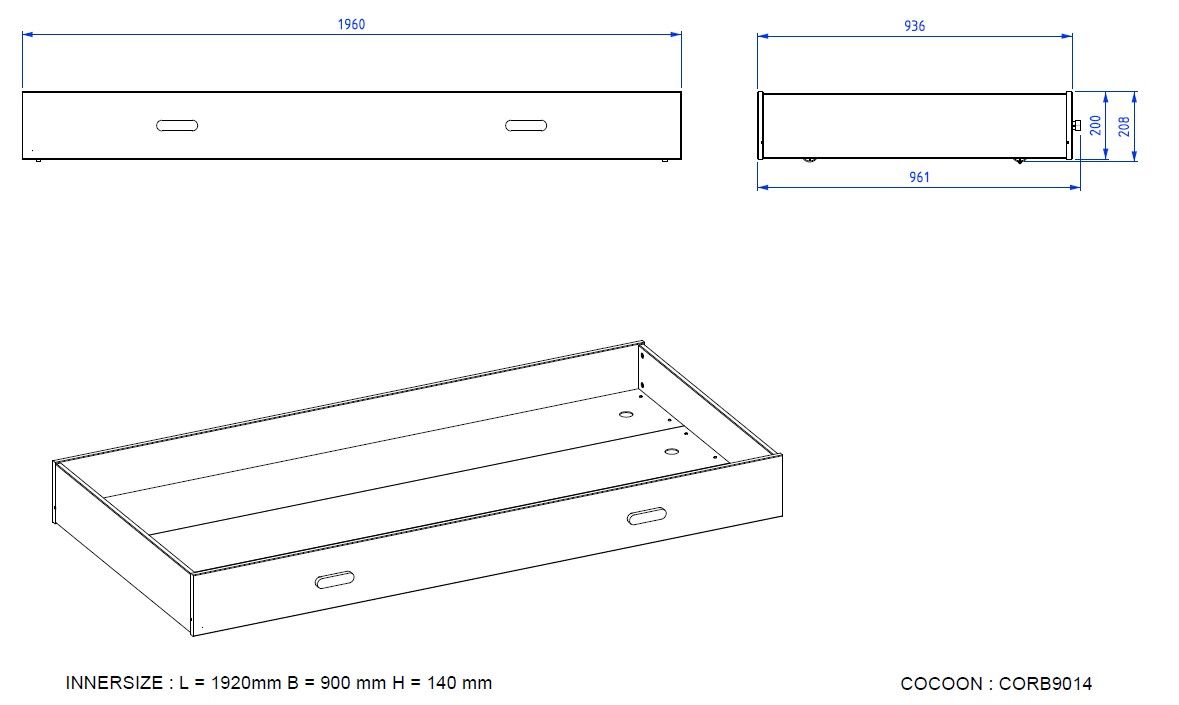 Trundle for vipack kiddy single bed, available in Singapore, kids bed singapore
