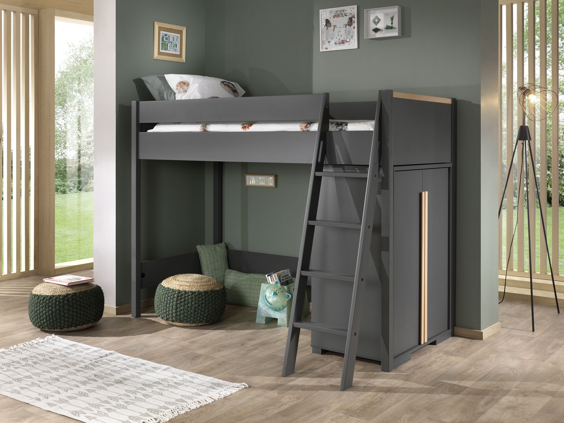 kids bed singapore london loft bed anthracite