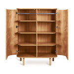 Quax Yume Wardrobe Natural Ash in oak wood for baby nurseries in Singapore