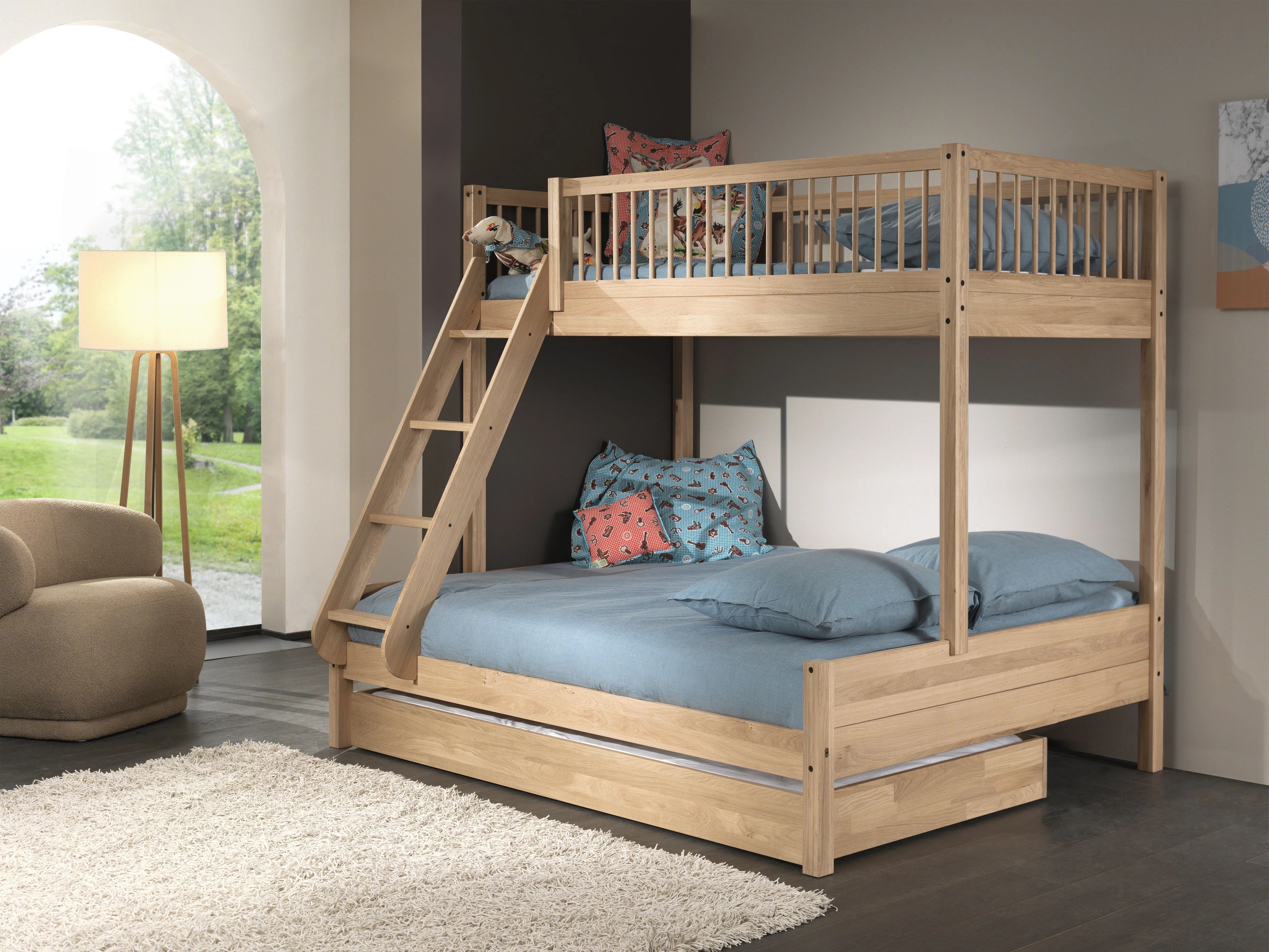 kids bed singapore forrest family bunk bed oak