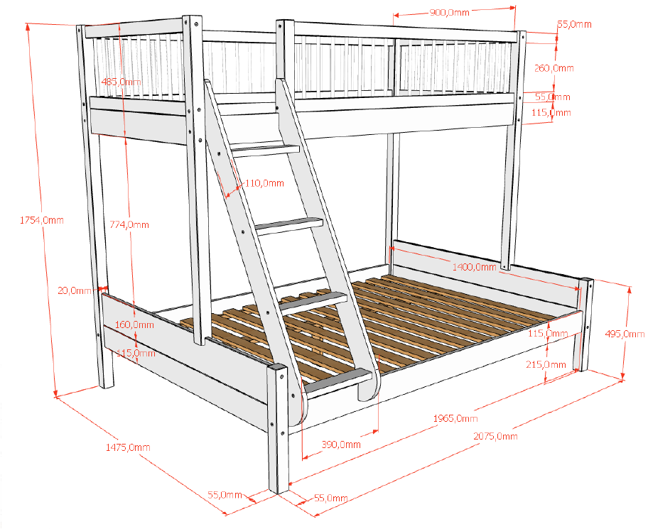 kids bed singapore forrest family bunk bed oak