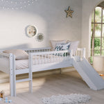 kids bed singapore vipack forrest semi loft bed white with slide