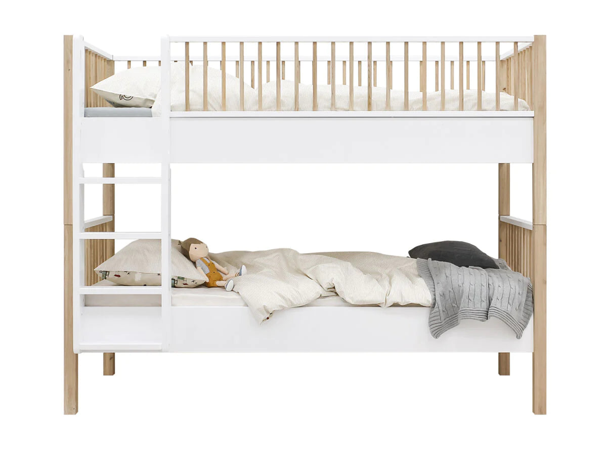 Deer Industries Singapore, Kids Beds Singapore, Bunk Beds in Singapore, Convertible beds Singapore, Kids modular bed Singapore, White Oak Bunk Bed convertible to single beds