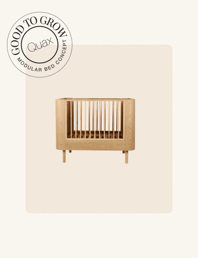 Quax Yume Cot Bed Natural Ash baby cot Singapore