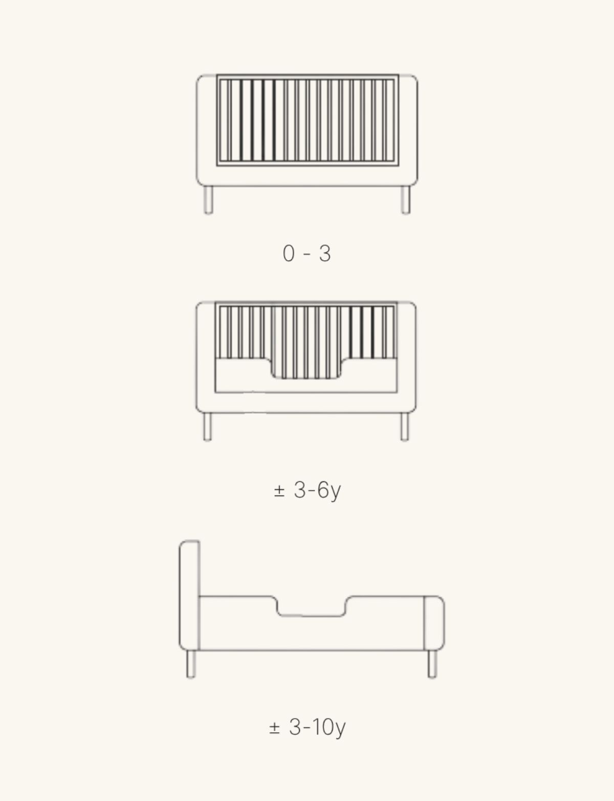 Quax Yume Cot Bed Natural Ash baby cot Singapore