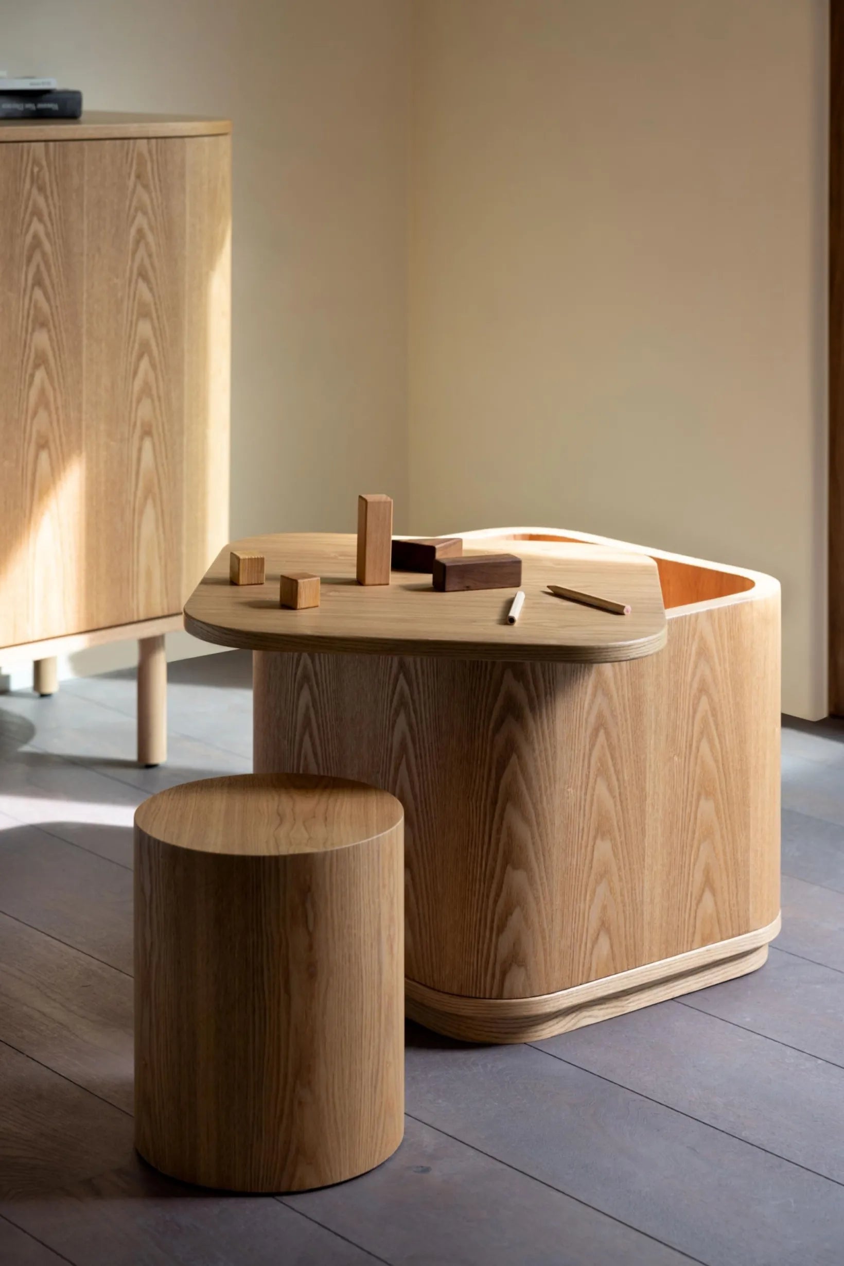 Quax Yume Storage Play Table Natural Ash kids furniture Singapore