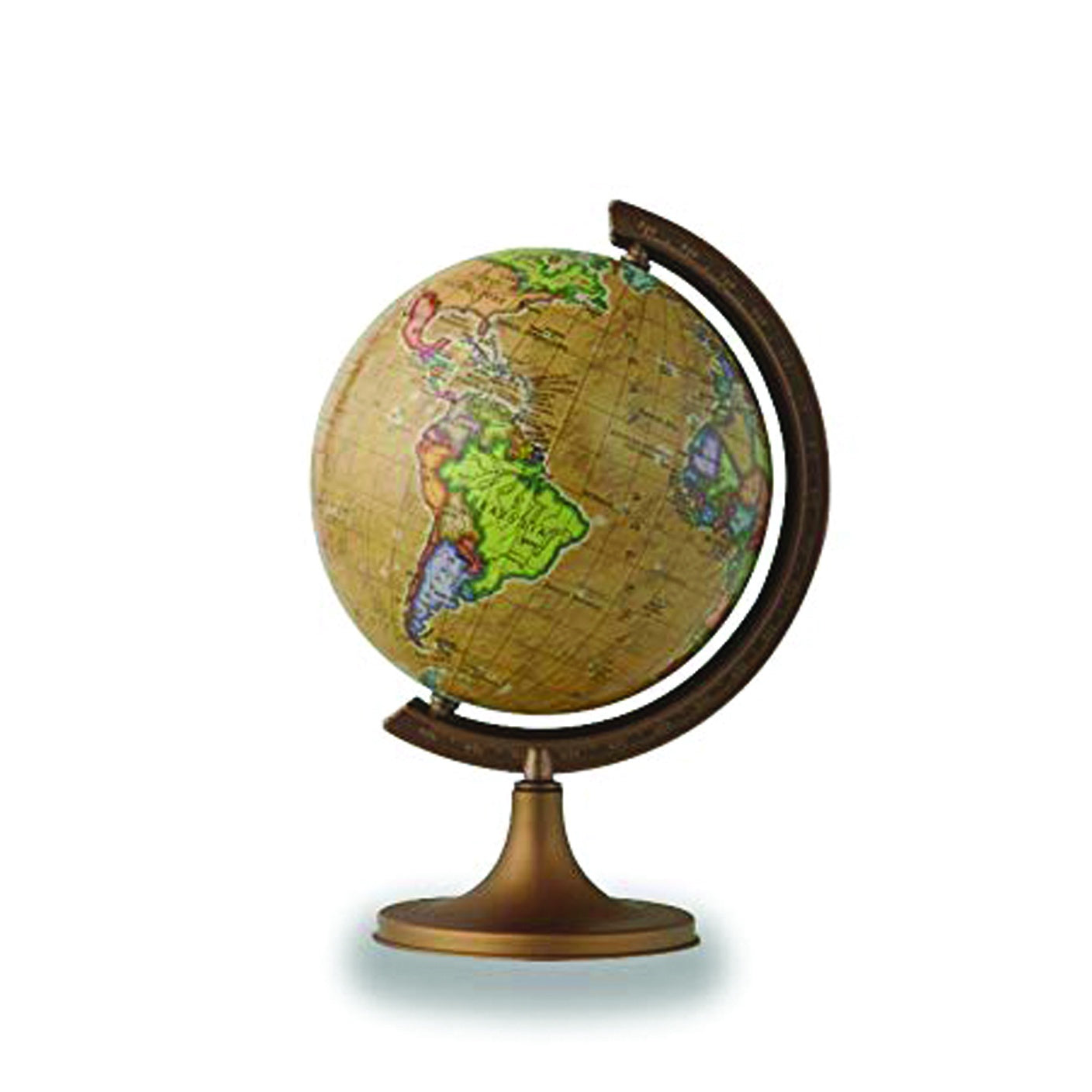 Deer Industries Globe, World Globe, Mini Globe, Antique Globe, Insight Guides, World Map, Gifts for Kids, Educational Toys