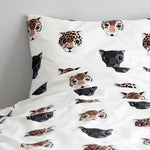 Deer Industries Kids Bedding. Studio Ditte Panthera Duvet cover single size. Leopard and panther print for kids. 