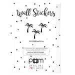 Pom Wall Stickers Palm Black, Wall Decor Kids, Kids Room Decor
