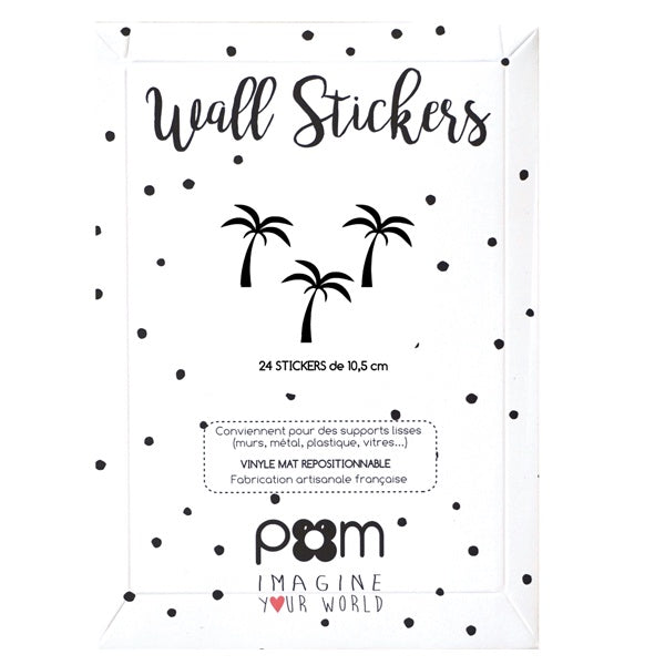 Sticker Pombe Pom Wall Stickers Palm Black | Deer Industries Kids Store Singapore