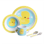 Deer Industries Dinner Set for Toddlers, Dinner Duck Set, A little lovely company singapore, learn to eat and drink toddler, toddler complete dinner set