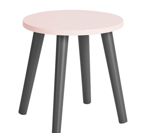 Deer Industries Kids Stool Done By Deer Powder Pink. Scandinavian design sturdy small stool for toddler girl and girl, part of play set. 