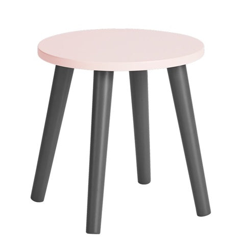 Deer Industries Kids Stool Done By Deer Powder Pink. Scandinavian design sturdy small stool for toddler girl and girl, part of play set. 