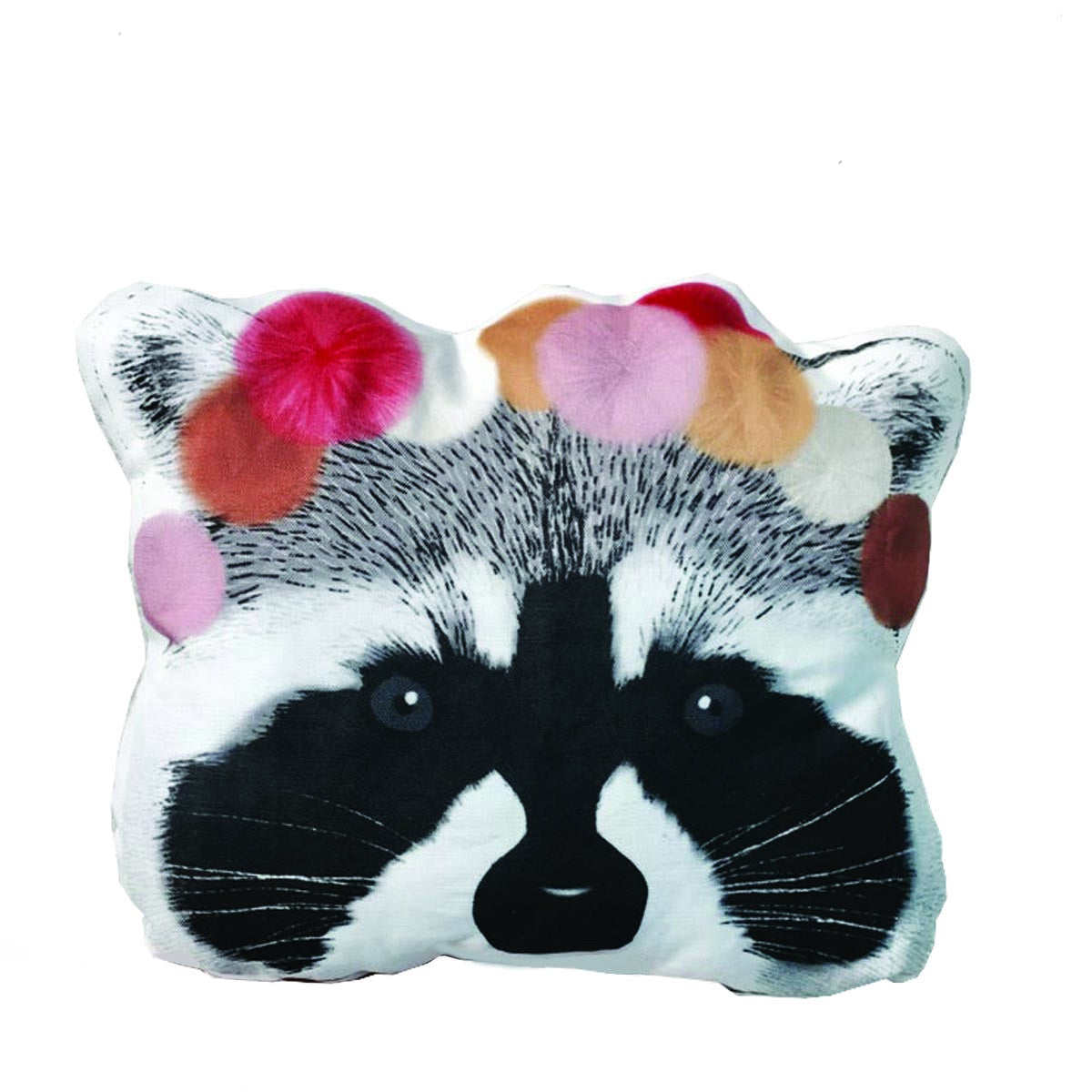 Deer Industries Cushions and Pillow, Raccoon Cushion, Kids Cushion, Decorative Cushion, Minimel Cushions, Home Decor Accessories