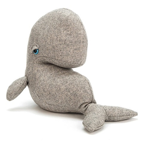 Deer Industries Soft Toy Pobblewob Whale. Whale stuffed animal great gender neutral gift for boy and girl. 