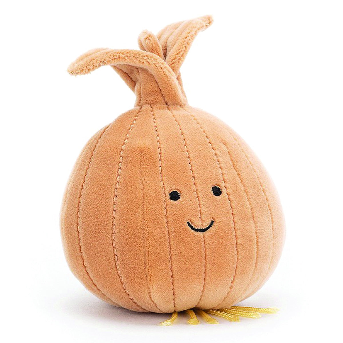 Deer Industries Jellycat Soft Toy Vivacious Vegetable Onion. This soft vegetable plush is a great present for newborn baby, toddler, child, teen, boy or girl. Healthy and fun. Shop Jellycat at Deer Industries. 